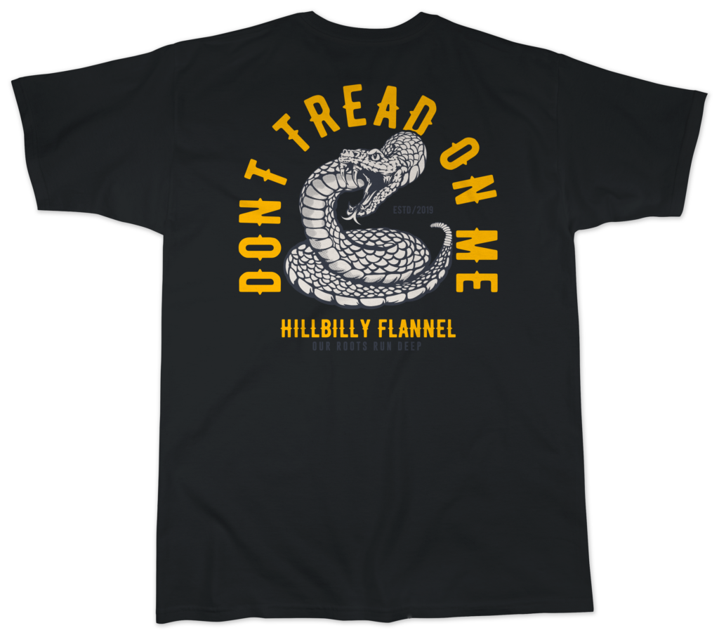 Don't Tread on Me Tank Top in Yellow by Rowdy Gentleman main image 0