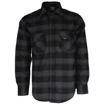 Sundown Heavyweight Flannel in Grey/Black