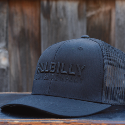 3D Stack Trucker Hat Black on Black