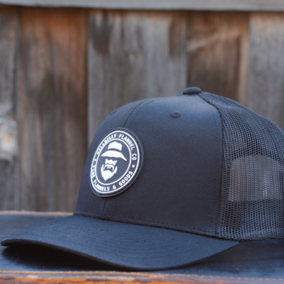 Fine Flannels Black Trucker Hat