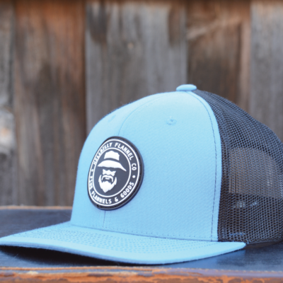 Fine Flannels Trucker Style Cap in Electric Blue/Black