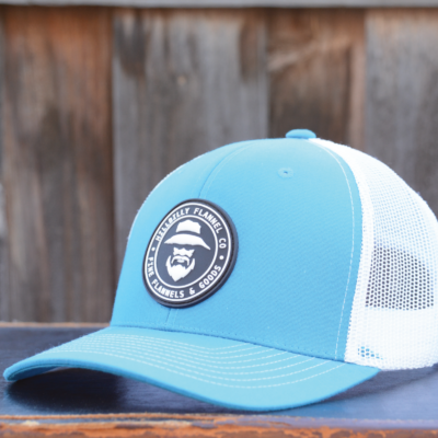 Fine Flannels Trucker Style Cap in Electric Blue/White