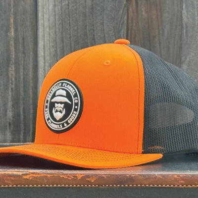 Fine Flannels Trucker style Cap in Orange/Black