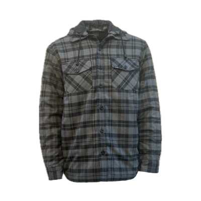 Explorer Hooded Jacket in Black/Charcoal