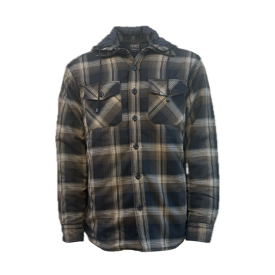 Explorer Hooded Jacket in Brown/Sand